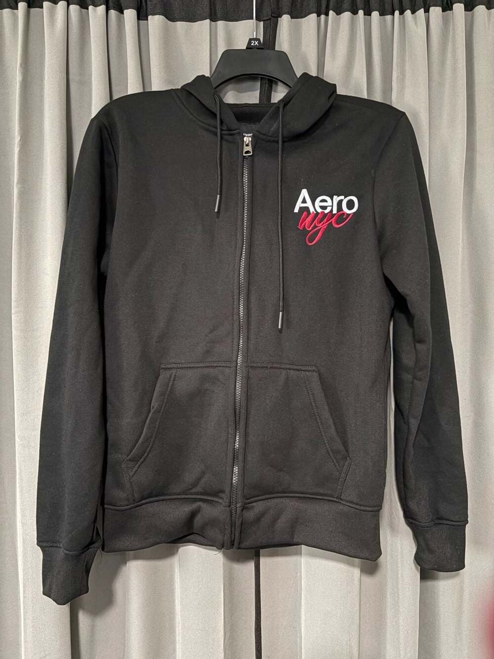 Aeropostale Aero NYC Black Full-Zip Hoodie